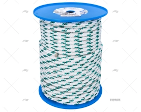 PRE-STRETCHED HALYARD 12mm WHITE/GREEN MEYER