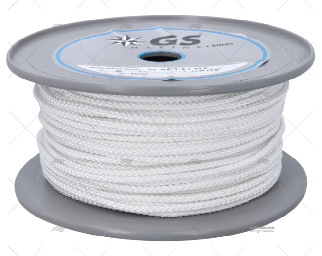 MOORING LINE POLYESTER 5mm WHITE 100m