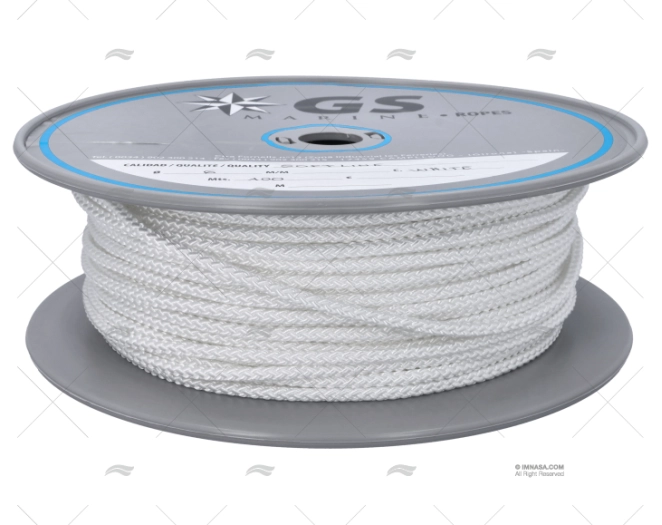 MOORING LINE POLYESTER 6mm WHITE 100m