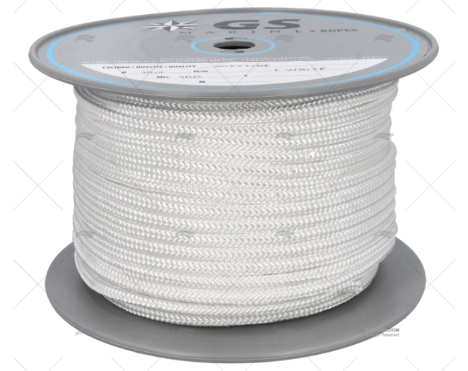 CABO POLYESTER 12mm BRANCO 100m