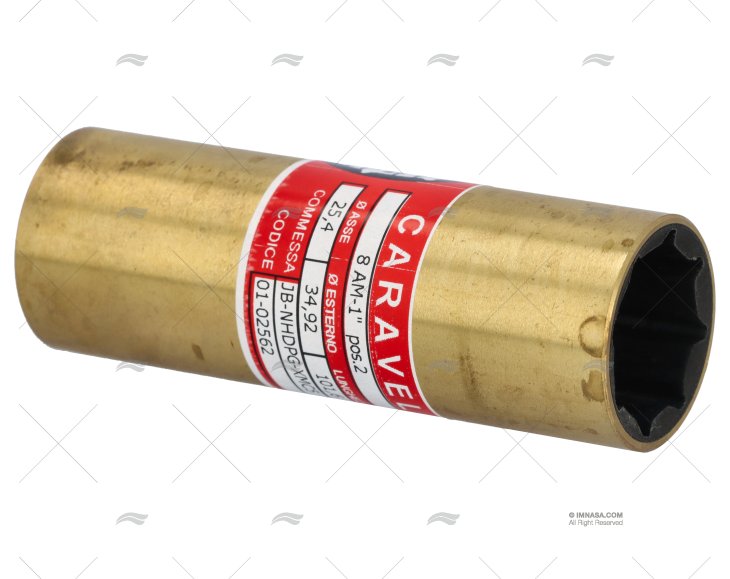 SHAFT BEARING BRASS-RUBBER 8AM 1" (2) CARAVEL