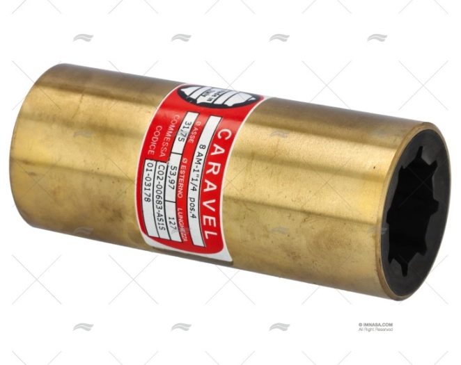 SHAFT BEARING BRASS-RUBBER 8AM 1'1/4 (4)