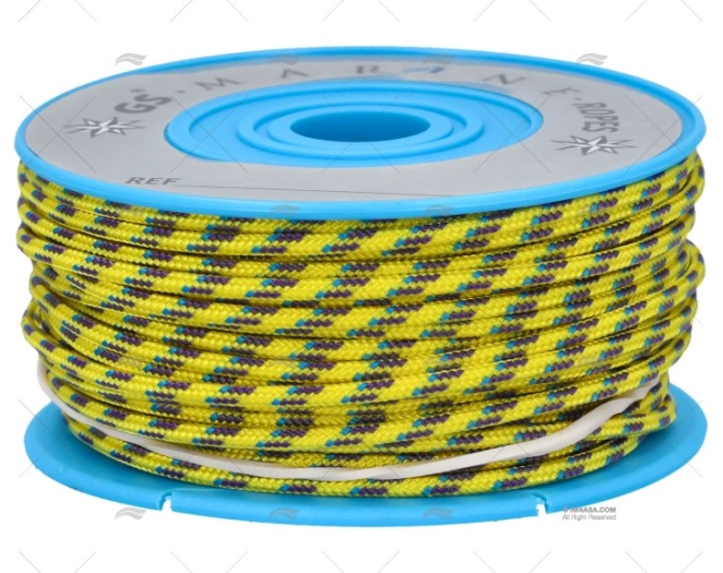 POLIESTER REEL YELLOW/VIOLET/BLUE 20m MEYER