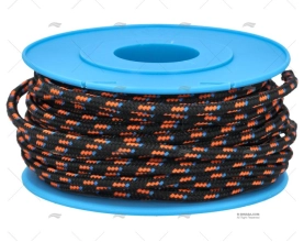 POLIESTER REEL BLACK/ORANGE/BLUE 3mm 10m MEYER