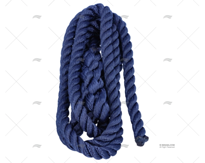 CORDAGE P/DEFENSE BLEU 08m 1,5m A/EPISSU