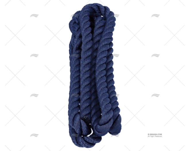 CORDAGE P/DEFENSE BLEU 10m 1,5m A/EPISSU