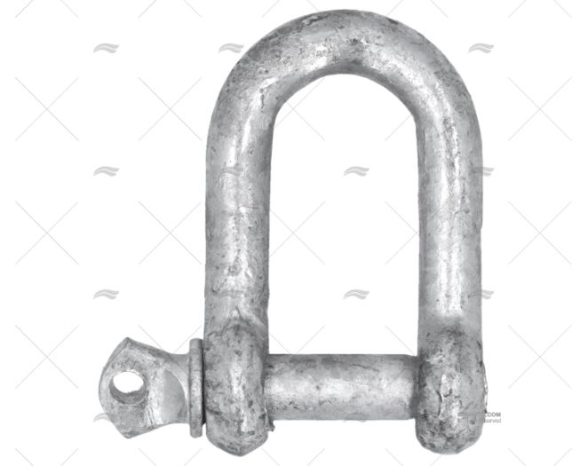 SHACKLE 'D' GALGVANIZED 8mm