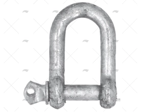 SHACKLE 'D' GALGVANIZED 8mm