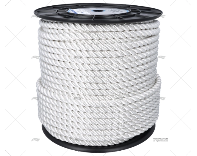 CORDAGE POLYESTER BLANC 14MM