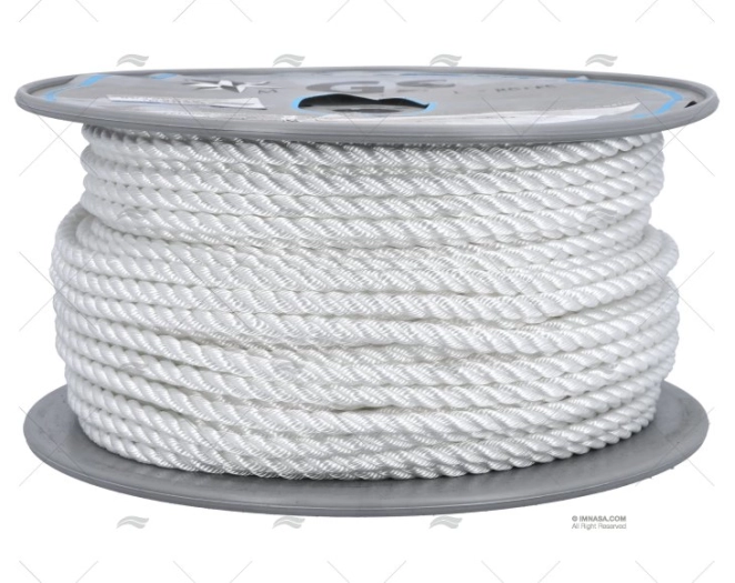 MOORING ROPE WHITE 8mm HIGH STRENGTH