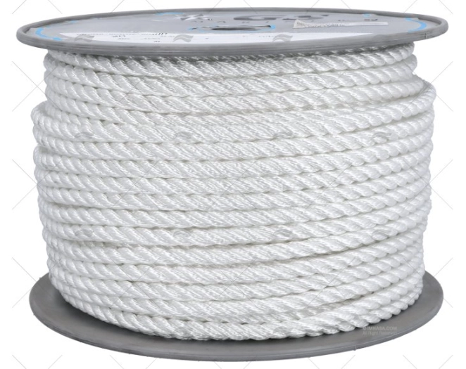 MOORING ROPE WHITE 10mm HIGH