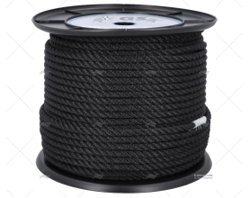 CORDAGE POLYESTER NOIR 8MM