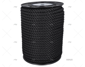 MOORING ROPE BLACK 16mm HIGH STRENGTH