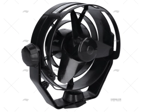 FAN 'TURBO' 2 SPEED IN BLACK PLASTIC HELLA MARINE