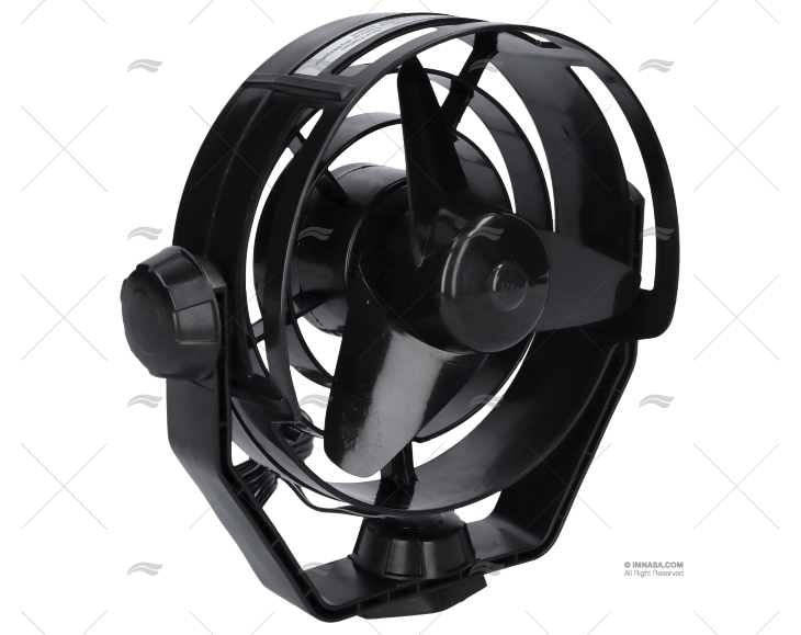 FAN 'TURBO' 2 SPEED IN BLACK PLASTIC HELLA MARINE