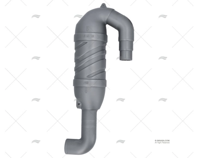 EXHAUST MUFFLER WATERLOCK 40+45+50 180║