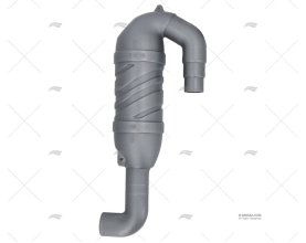 EXHAUST MUFFLER WATERLOCK 40+45+50 180║