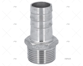 HOSE CONNECTOR MALE 3/4' x 20mm S.S.