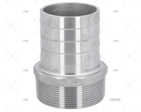 HOSE CONNECTOR MALE 2 1/2' x 63,5mm S.S.