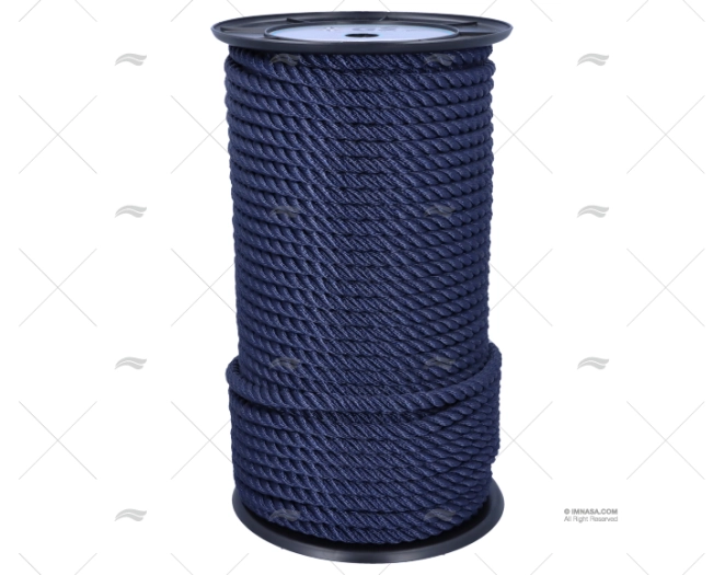 CORDAGE POLYESTER BLEU 12MM