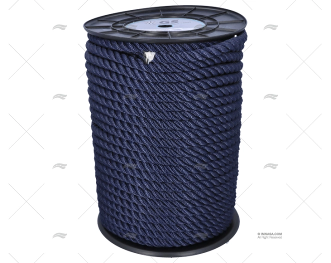 CORDAGE POLYESTER BLEU 16MM