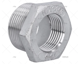 HEX BUSHING MALE 1 1/4' FEMALE 1' S.S.