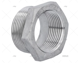 HEX BUSHING MALE 1 1/2' FEMALE 1 1/4' SS