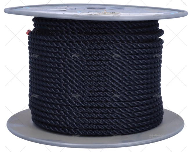 CORDAGE POLYESTER BLEU 8MM