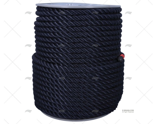 CORDAGE POLYESTER BLEU 16MM