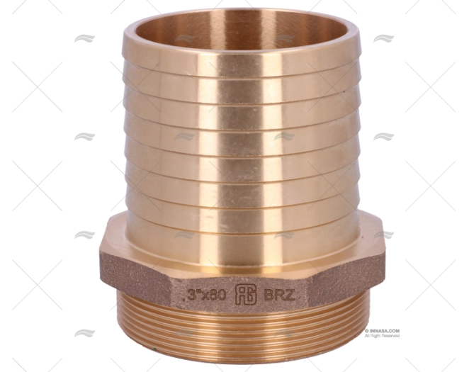 RACCORD TUBE BRONCE 3"x80mm GUIDI