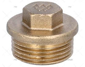 BRASS NUT PLUG  MALE 3/4