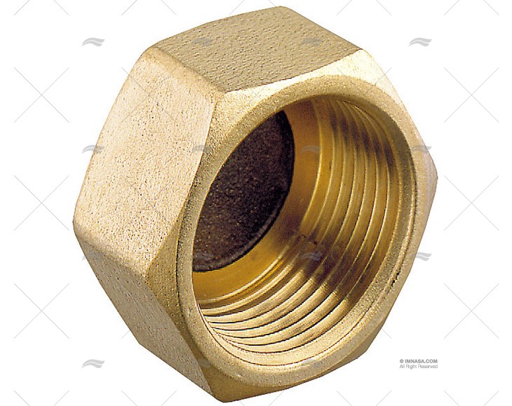 BRASS NUT PLUG FEMALE 1/8' GUIDI