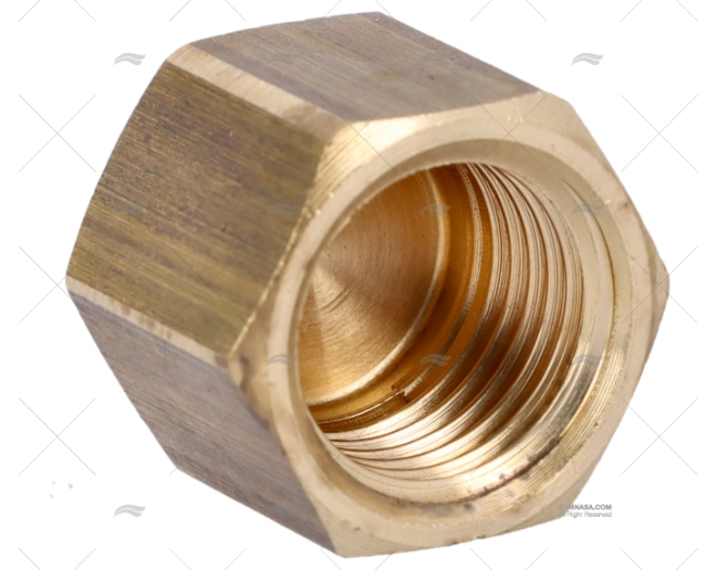 BRASS NUT PLUG FEMALE 1/4' GUIDI