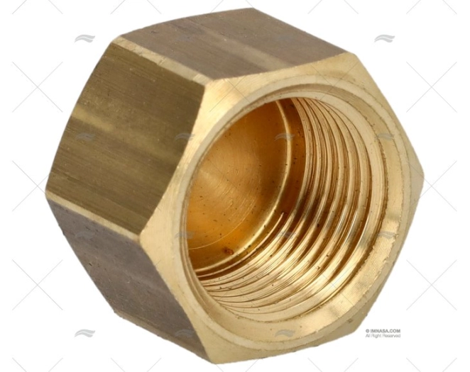 BRASS NUT PLUG FEMALE 3/8' GUIDI