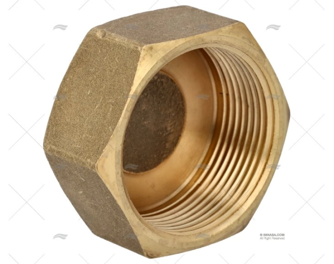 BRASS NUT PLUG FEMALE 1 1/2' GUIDI