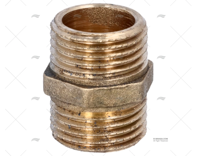 BRASS COUPLER MALE-MALE 1/2