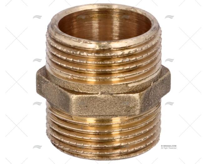 BRASS COUPLER MALE-MALE 3/4