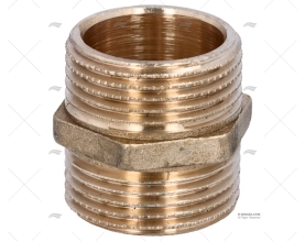 BRASS COUPLER MALE-MALE 1