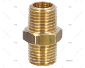 BRASS COUPLER  MALE-MALE 1/4' GUIDI