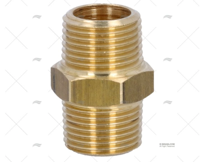 BRASS COUPLER  MALE-MALE 3/8'