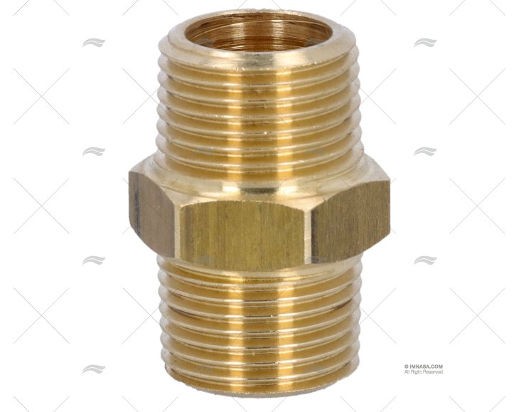 BRASS COUPLER  MALE-MALE 3/8' GUIDI