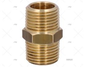 BRASS COUPLER  MALE-MALE 1/2'