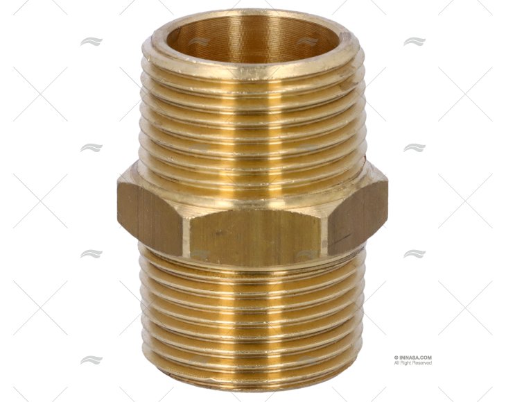 BRASS COUPLER  MALE-MALE 3/4' GUIDI