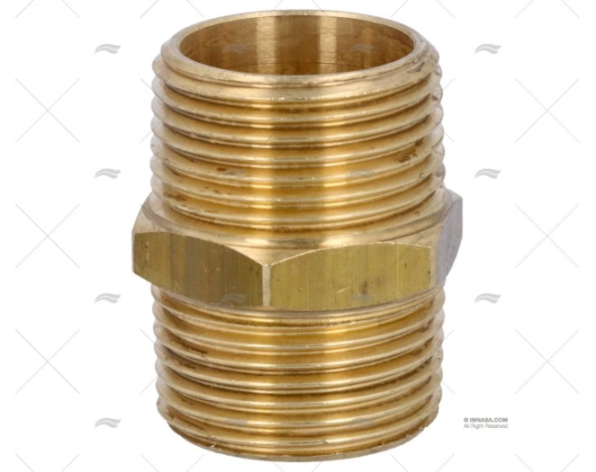 BRASS COUPLER  MALE-MALE 1'