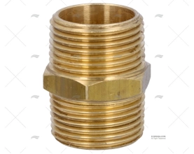 BRASS COUPLER  MALE-MALE 1' GUIDI