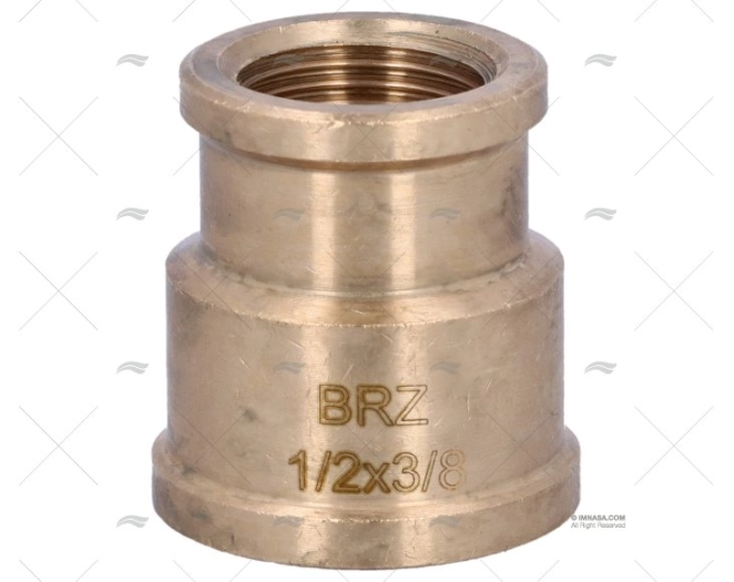 CONEXÃO BRONZE H-H 1/2"-3/8" GUIDI GUIDI