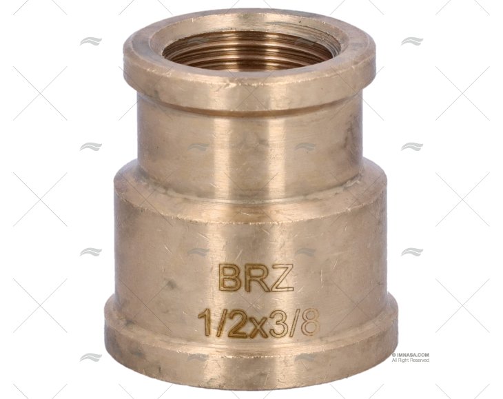 CONEXÃO BRONZE H-H 1/2"-3/8" GUIDI GUIDI