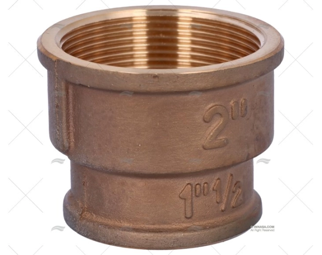 BRASS BUSH  FEM-FEM. 2-1"1/2