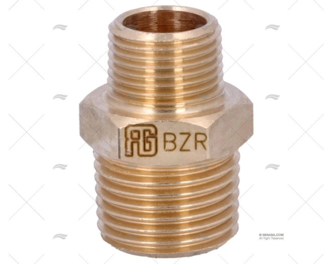 BRONZE COUPLER  MALE-MALE 1/2 GUIDI