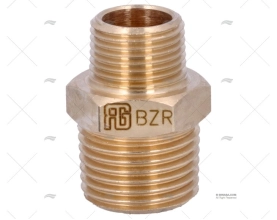 BRONZE COUPLER  MALE-MALE 1/2 GUIDI